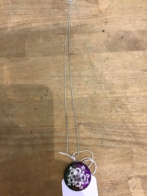 Hand Painted Resin Pendant