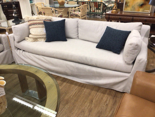 RH Grey Fabric Slip Cover Sofa