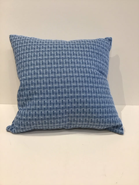 Blue Basket Weave Pillow