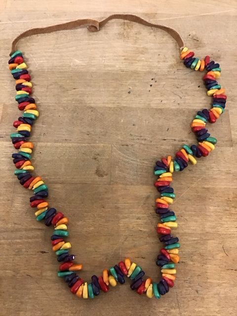 Handmade Rainbow Corn Necklace
