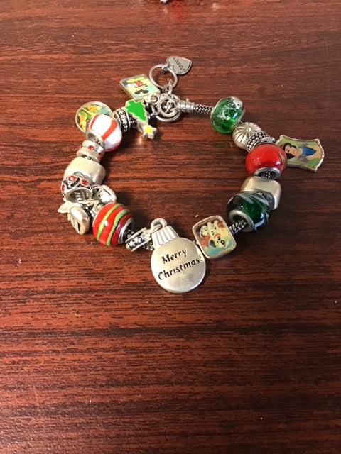 Disney Christmas Charm Bracelet