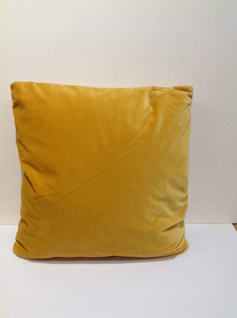 Yellow Velour Pillow