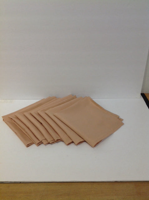 Set/8 Tan Dinner Napkins