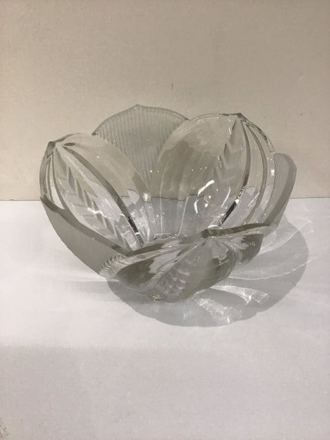 9" Etched Crystal Bowl