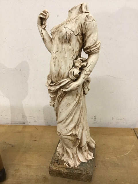 15" Caryatid Like Resin Sculpture