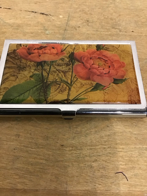Floral Business Card Holder