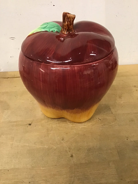 10" Ceramic Apple Cookie Jar