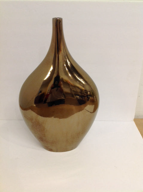 18" Z-Gallerie Gold Crackled Vase
