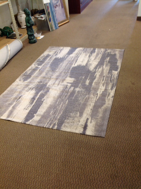 5'x7.5' KAS Grey/Tan Rug