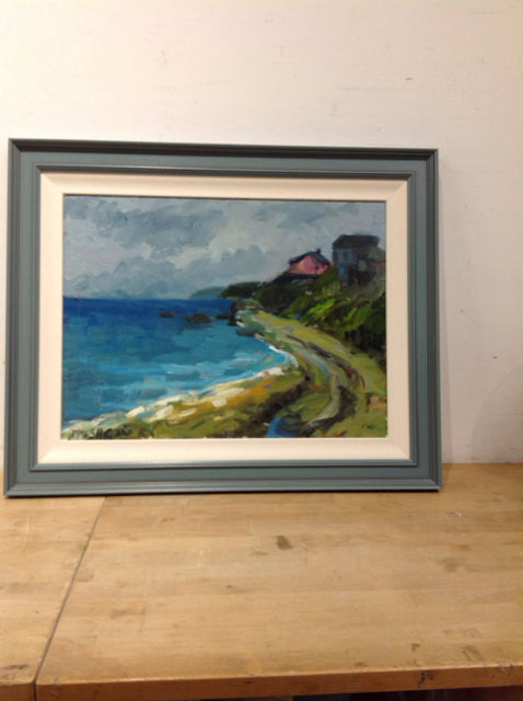 31"x25" "Cloudy Day At Sea" Framed