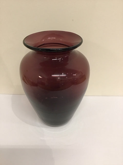 10.5" Purple Crystal Vase