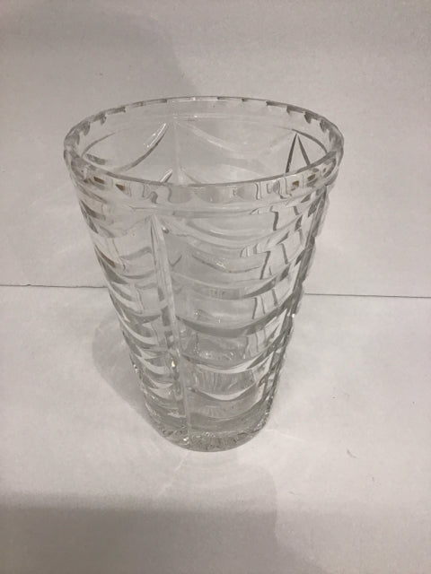8" Cut Crystal Vase