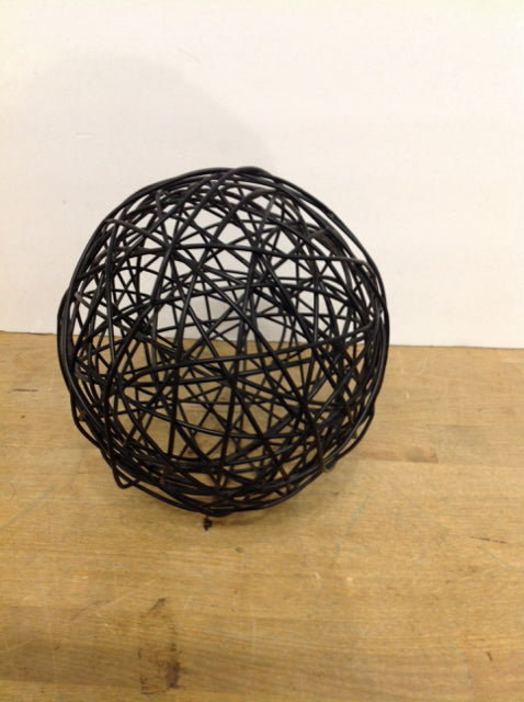 7" Black Metal Orb