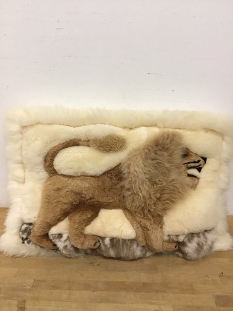 32"x22" Alpaca Lion Pillow