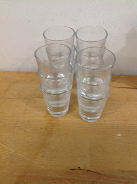 Set Of 12 Clear Shot Glasses