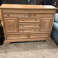AS-IS Stanley 9 drawer light wood dresser (Large ring mark on top surface)