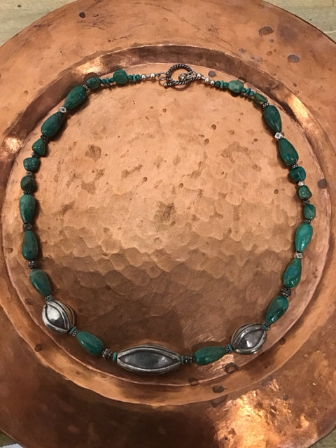Turquoise & 925 Sterling Necklace