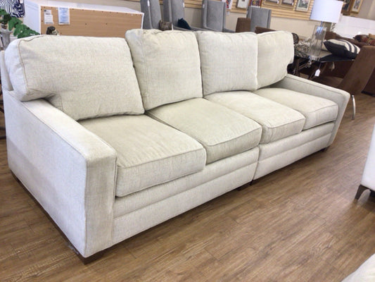 AS-IS Huntington House Two PC Fabric Sectional(Sun Fading)