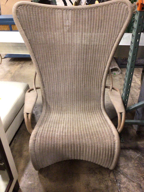 AS-IS RH Palmeria Statement Lounge Chair(Discolor Throughout)