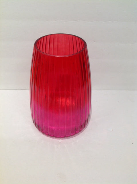 Red Glass Vase
