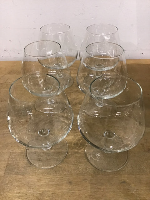 Set Of 6 Luminarc Brandy Snifters