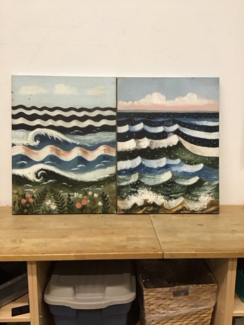 Set/2 24x32 "Bewitched Swells" Tracy Porter Diptych