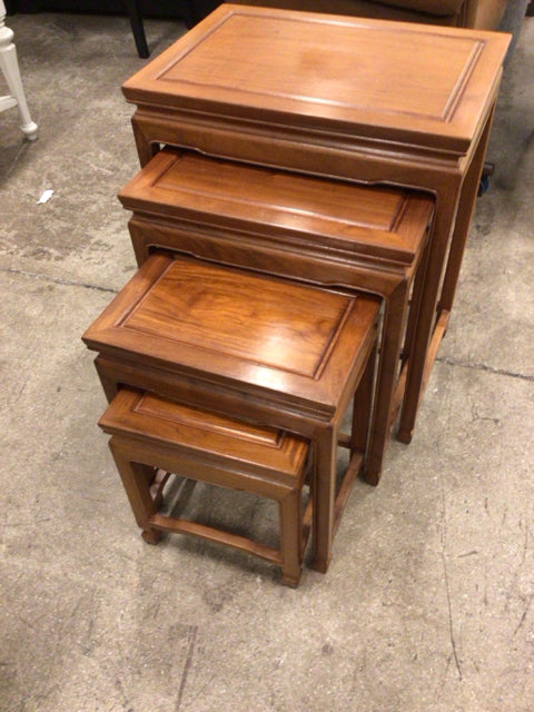 Set Of Asian/Rosewood Nesting Tables