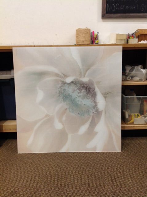 36" Sq Flower Print on Acrylic w/Cleat