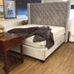 AS-IS City Furniture Lacey Gray Uph Platform Bed