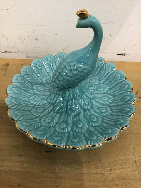 5.5" Peacock Jewelry Tray