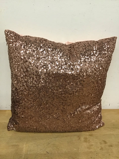 18" Pink Sequence Pillow