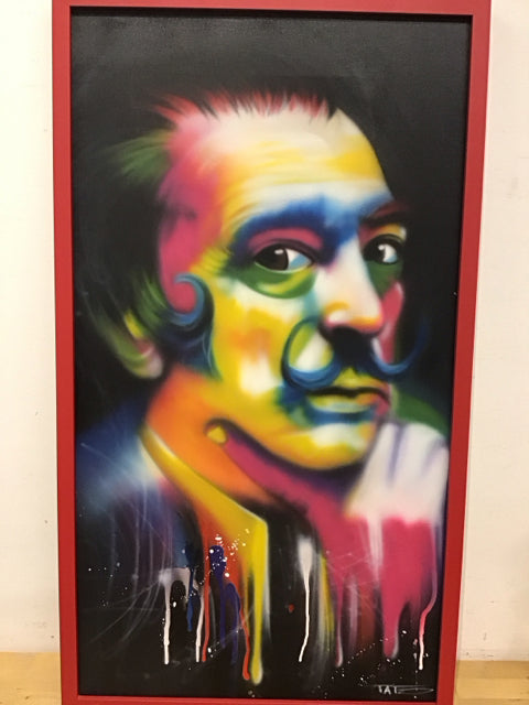 36"x20.5" Salvador Dali Art Signed By TAL