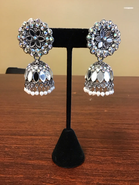 Multi Stone Dangle Earrings