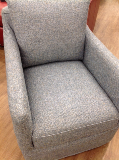 Chair- Blue Tweed Fabric