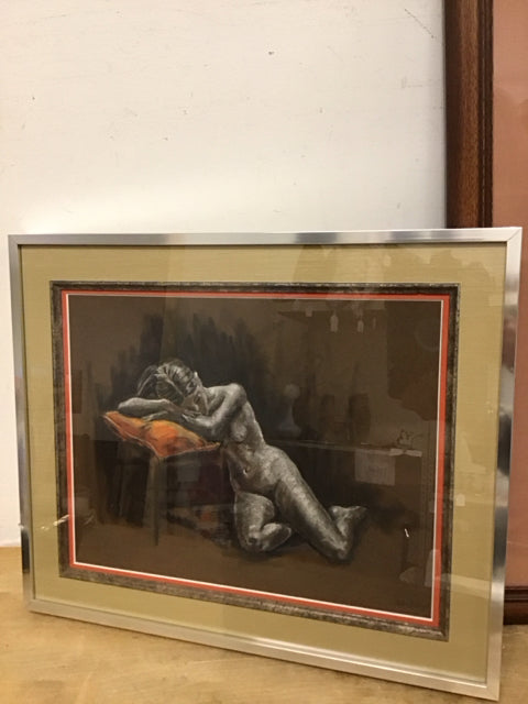 16"x19.5" Nude Art By Buckley Signed