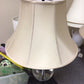 AS-IS Pair Of RH Crystal Ball Table Lamps W/ Shades(Shade Bent)