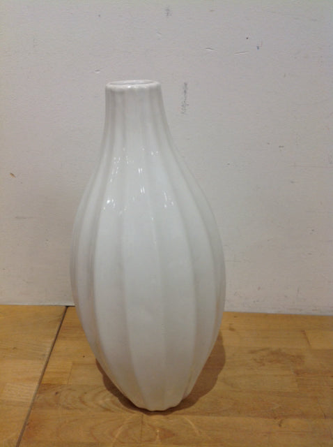 Vase- 15" White Ceramic