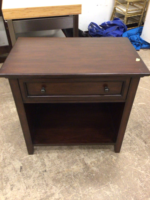 20" X 31 1/2" AS-IS PB Wood One Drawer Nightstand(Top Scratched)