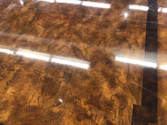 Baers Furniture Brown Wood Extension Dining Table W/6 Chairs/2 Leafs