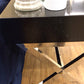 AS-IS Fine Furniture Design Black & Chrome Desk(Surface Marks)
