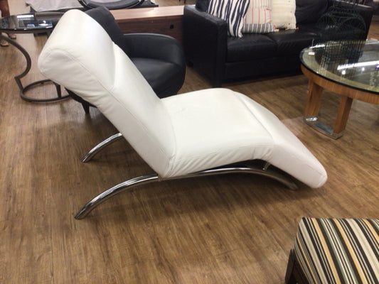 Adjustable Leather Chaise Lounge