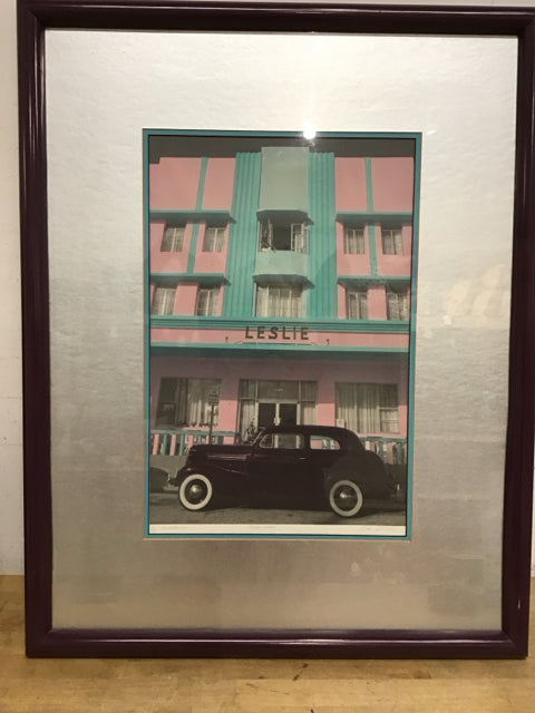24"x31" Art Deco Leslie Hotel Art Signed Print