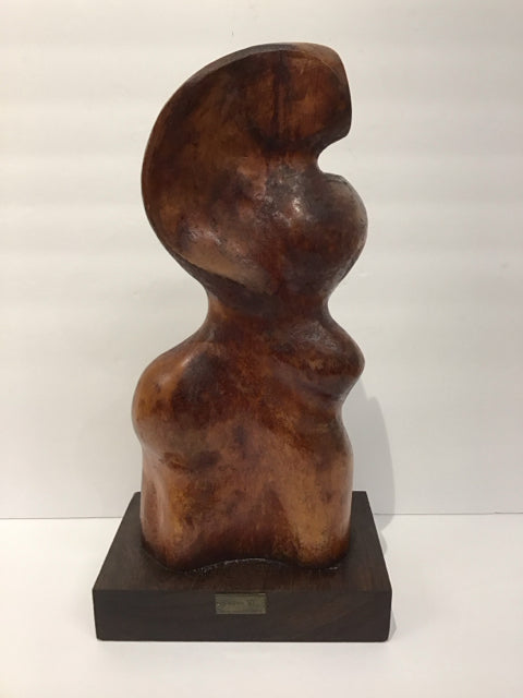 17" "Form VI" HW Hauptman Wood Sculpture