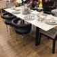 AS-IS Luminare Cassina LC6 Carrara Marble Top Dining Table(Two Chips)