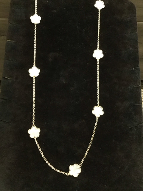 Van Cleef Style 36" Gold MOP Necklace