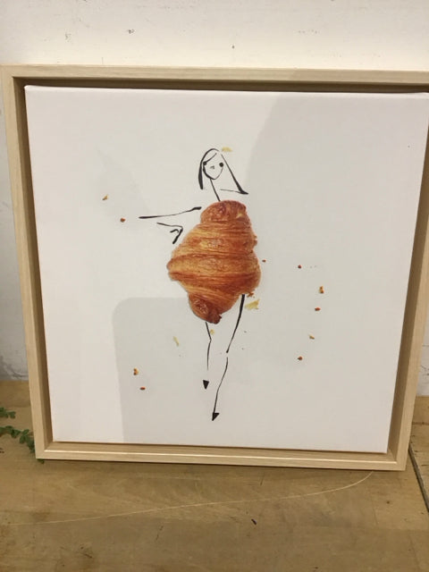 13.5" Croissant Woman Art Print