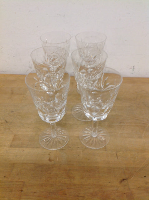 Set Of 6 Waterford Wine Glasses