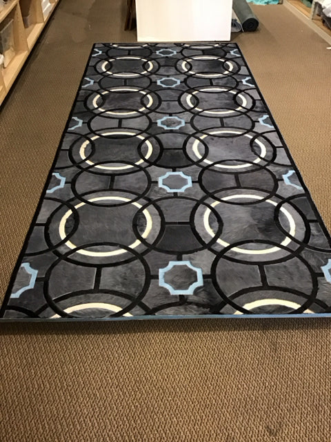 11'x11"x5'1" Kyle Bunting "Revolution" Cow Hide Rug