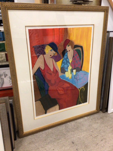 42 1/8" X 51" Gold Framed Tarkay Print