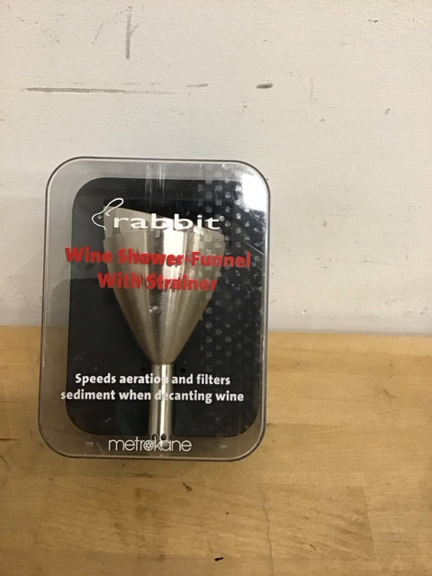 Rabbit Wine Shower Funnel W/Strainer